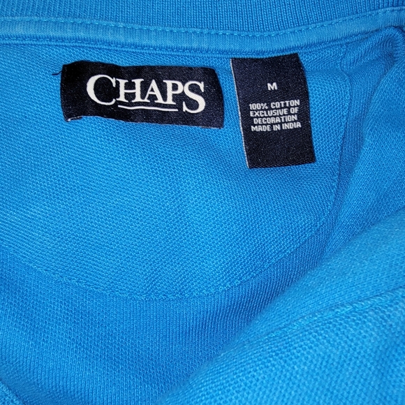 Chaps Blue Polo Shirt Timeless Style - Picture 3 of 8